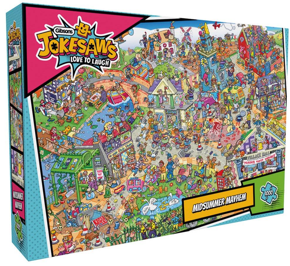 Gibsons - Jokesaws: Midsummer Mayhem - 1000 Piece Jigsaw Puzzle