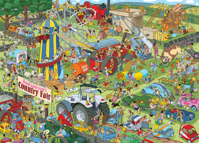 Jokesaws: Country Show Chaos – 1000 Piece Jigsaw Puzzle (Gibsons)
