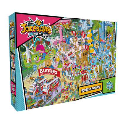 Gibsons - Jokesaws: Trouble in Paradise - 1000 Piece Jigsaw Puzzle