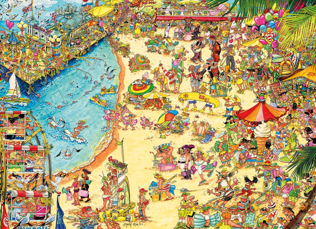 Seaside Shenanigans by Jokesaws – 1000 Piece Jigsaw Puzzle (Gibsons)