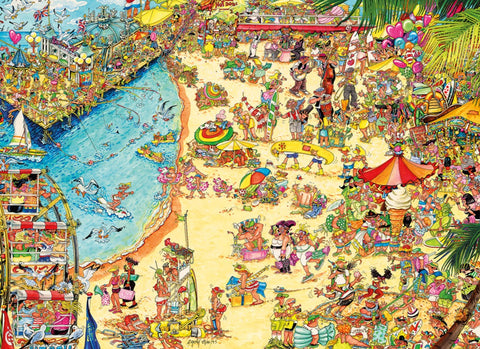 Seaside Shenanigans by Jokesaws – 1000 Piece Jigsaw Puzzle (Gibsons)
