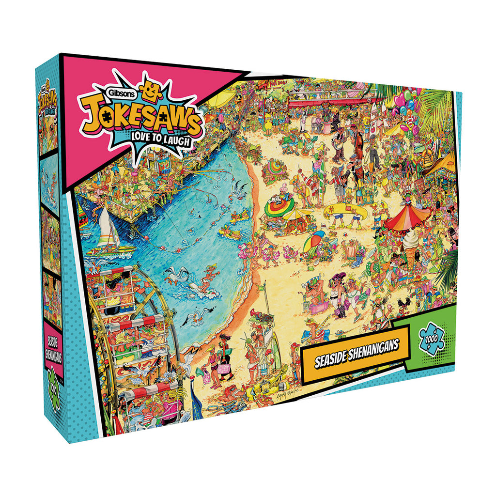 Seaside Shenanigans by Jokesaws – 1000 Piece Jigsaw Puzzle (Gibsons)