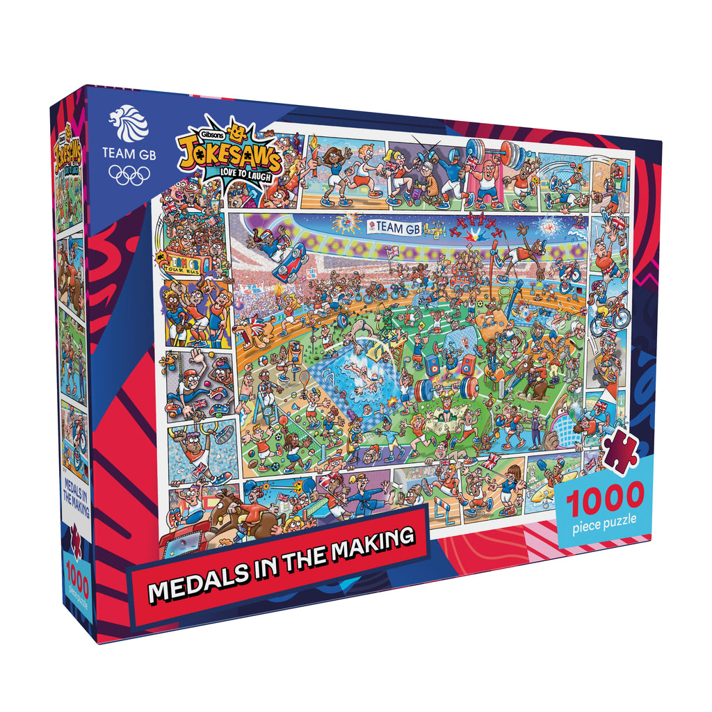 Jokesaws Team GB: Medals in the Making – 1000 Piece Jigsaw Puzzle (Gibsons)