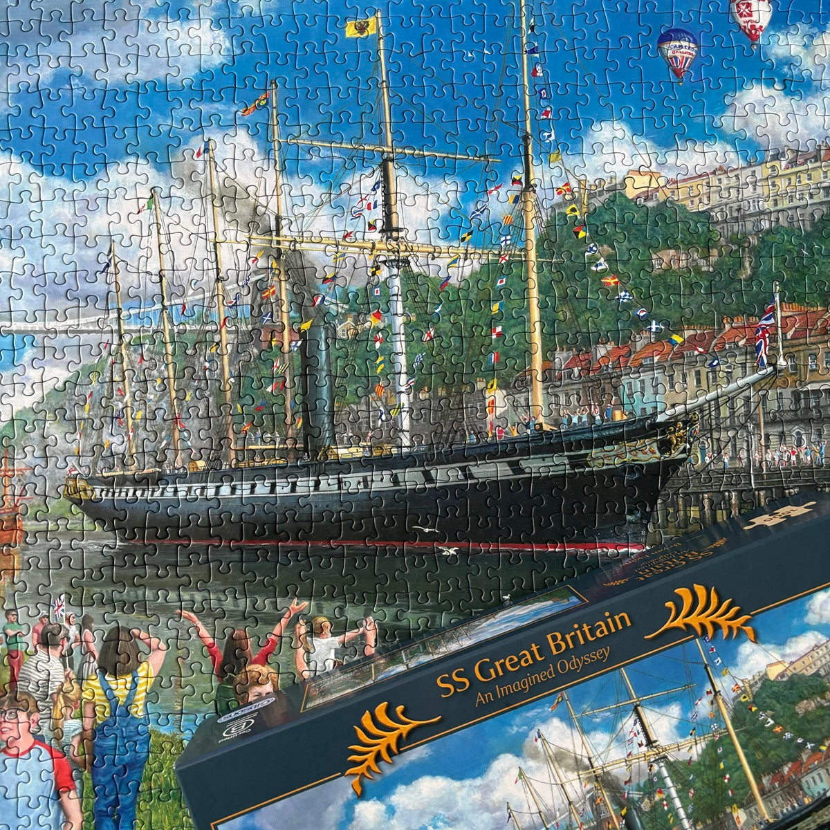 Puzzle in progress: An Imagined Odyssey – 1000 Piece Jigsaw Puzzle (Gibsons)