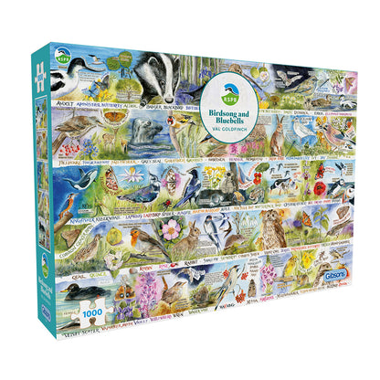 ** Pre-Order ** Gibsons - RSPB: Birdsong & Bluebells - 1000 Piece Jigsaw Puzzle