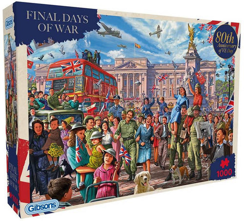 Final Days of War – 1000 Piece Jigsaw Puzzle (Gibsons) - Completed Puzzle