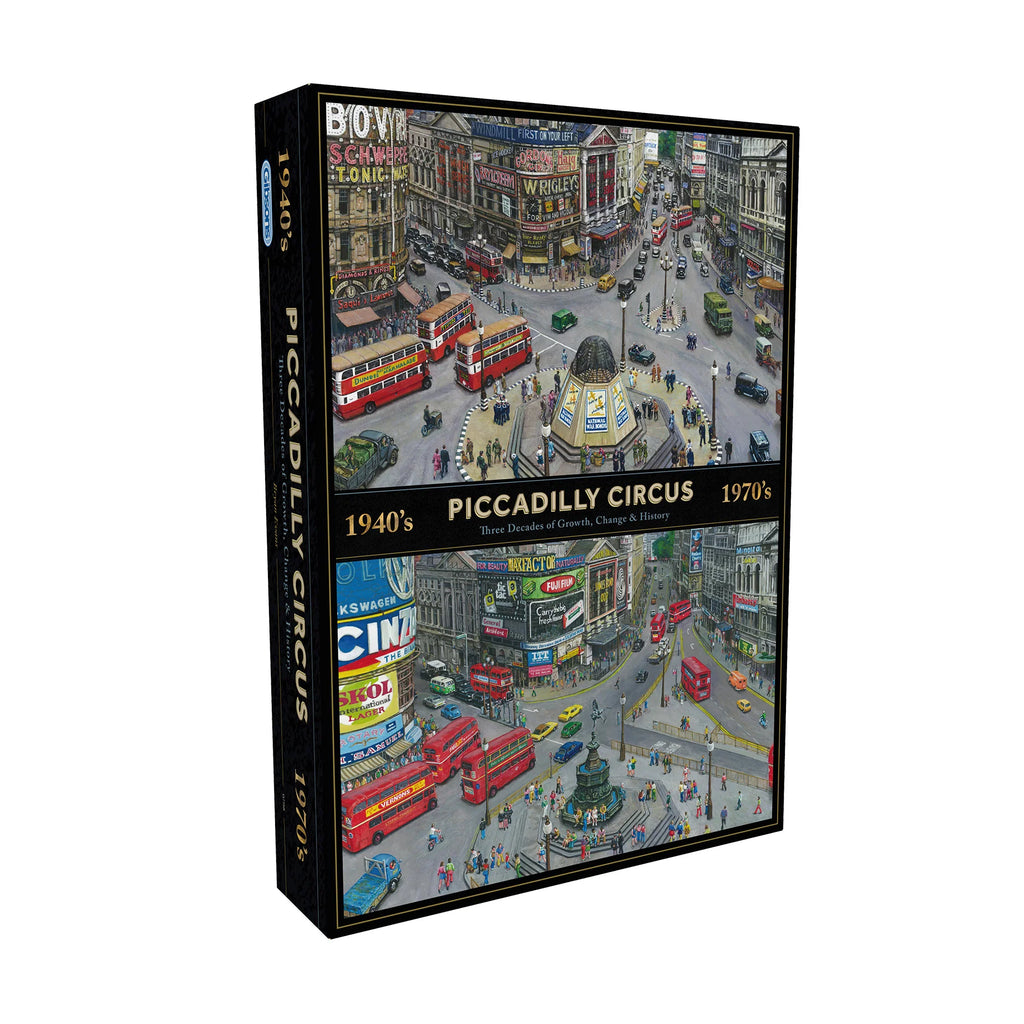 Piccadilly Circus 1940's & 1970's - 1000 Piece Jigsaw Puzzle (Gibsons)
