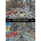 Piccadilly Circus 1940's & 1970's - 1000 Piece Jigsaw Puzzle (Gibsons)