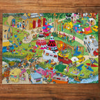 Made up: Campsite Capers by Jokesaws – 1000 Piece Jigsaw Puzzle (Gibsons)