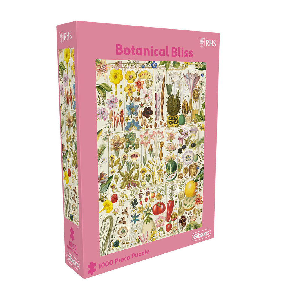 Box, turned right: Botanical Bliss – 1000 Piece Jigsaw Puzzle (Gibsons)