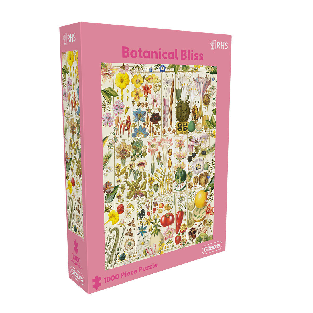 Box, turned right: Botanical Bliss – 1000 Piece Jigsaw Puzzle (Gibsons)