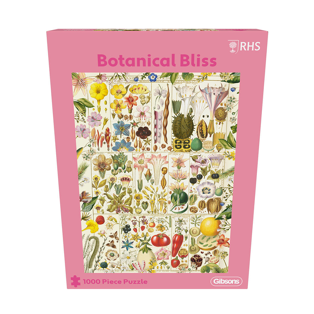 Box, straight on: Botanical Bliss – 1000 Piece Jigsaw Puzzle (Gibsons)