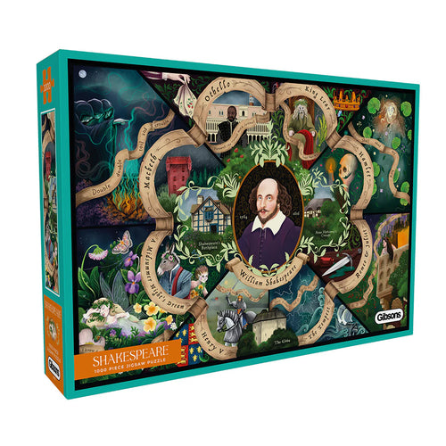 Shakespeare - 1000 Piece Jigsaw Puzzle (Gibsons) - Completed Puzzle