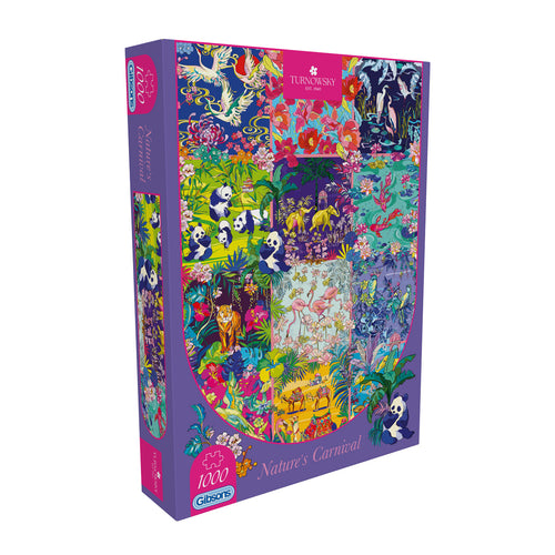 Nature’s Carnival by House of Turnowsky - 1000 Piece Jigsaw Puzzle (Gibsons) - Completed Puzzle