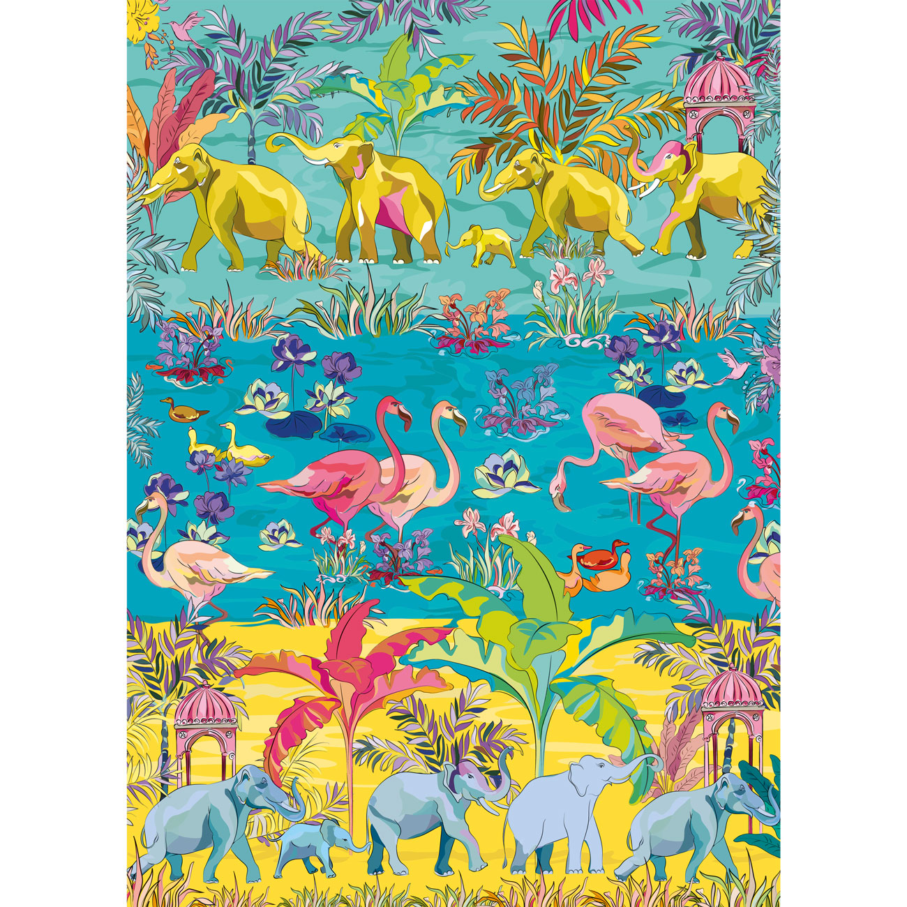 Tropical Oasis by House of Turnowsky - 1000 Piece Jigsaw Puzzle (Gibsons)