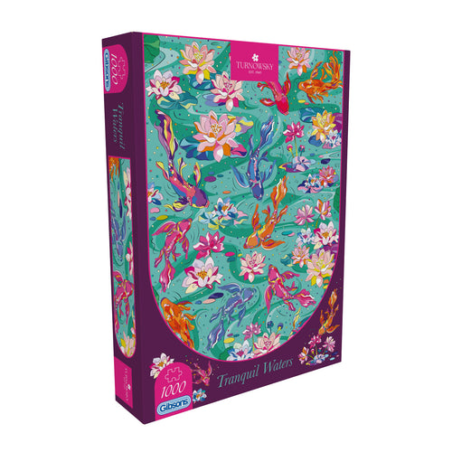 Tranquil Waters by House of Turnowsky - 1000 Piece Jigsaw Puzzle (Gibsons) - Completed Puzzle