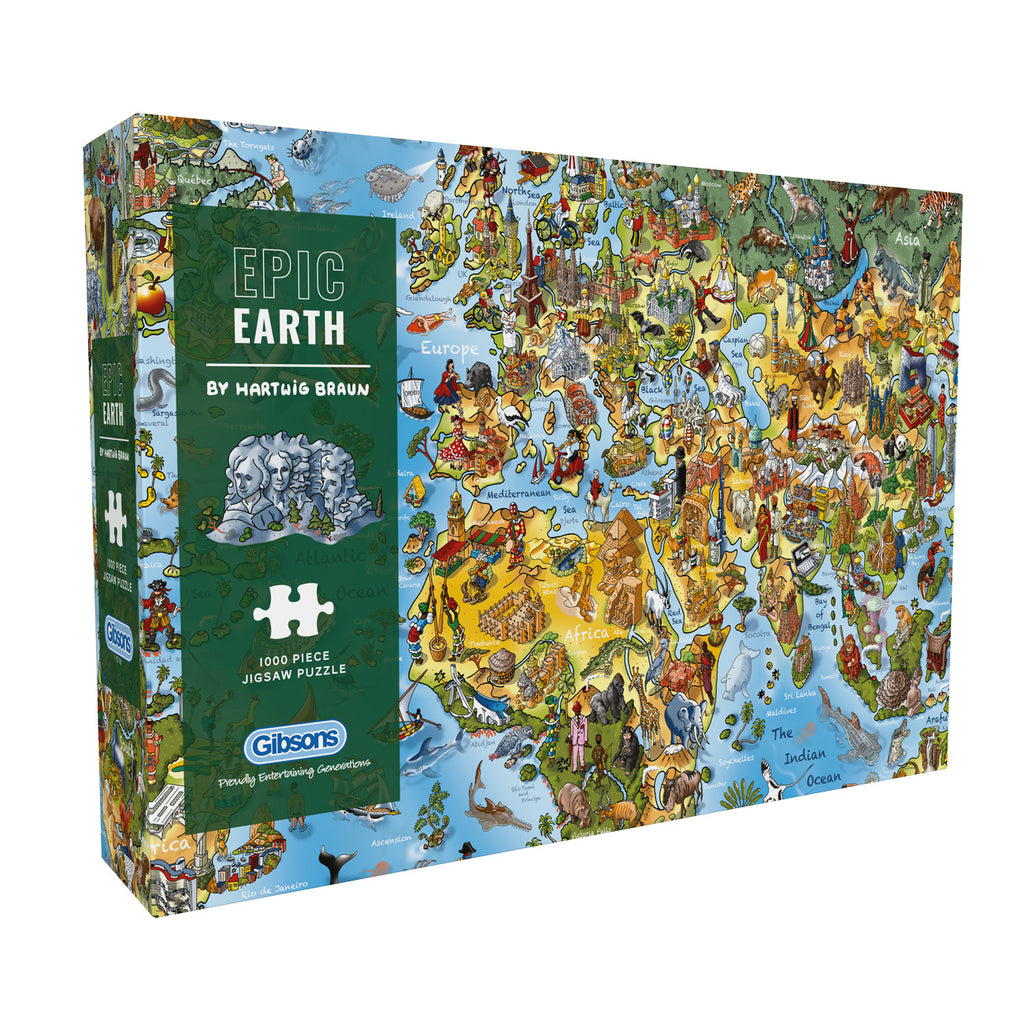 ** Pre-Order ** Epic Earth by Hartwig Braun - 1000 Piece Jigsaw Puzzle (Gibsons)