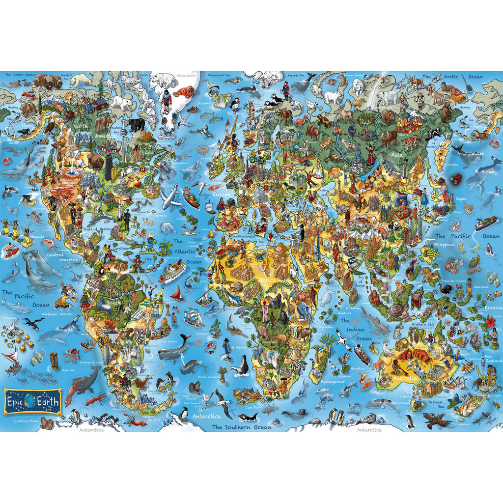 ** Pre-Order ** Epic Earth by Hartwig Braun - 1000 Piece Jigsaw Puzzle (Gibsons)