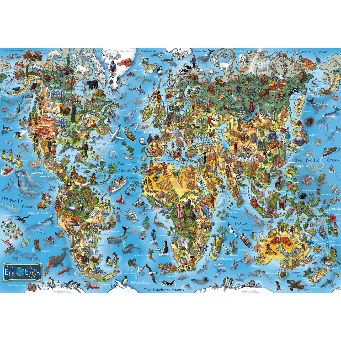 ** Pre-Order ** Epic Earth by Hartwig Braun - 1000 Piece Jigsaw Puzzle (Gibsons)