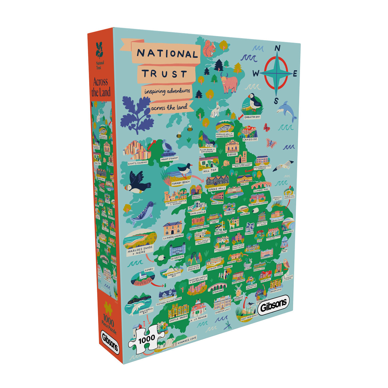 National Trust: Across the Land - 1000 Piece Jigsaw Puzzle (Gibsons)
