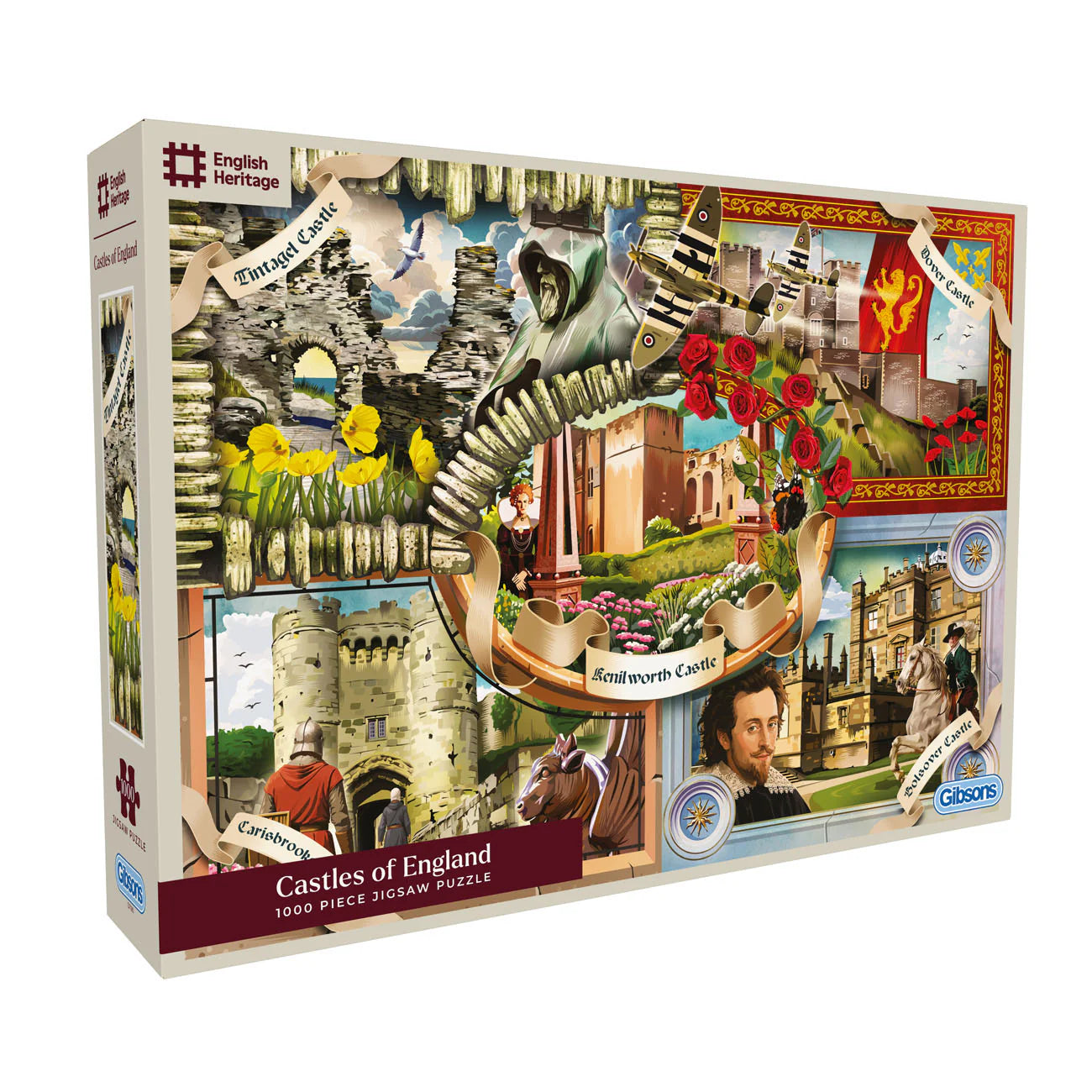 ** Pre-Order ** Castles of England - English Heritage - 1000 Piece Jigsaw Puzzle (Gibsons)