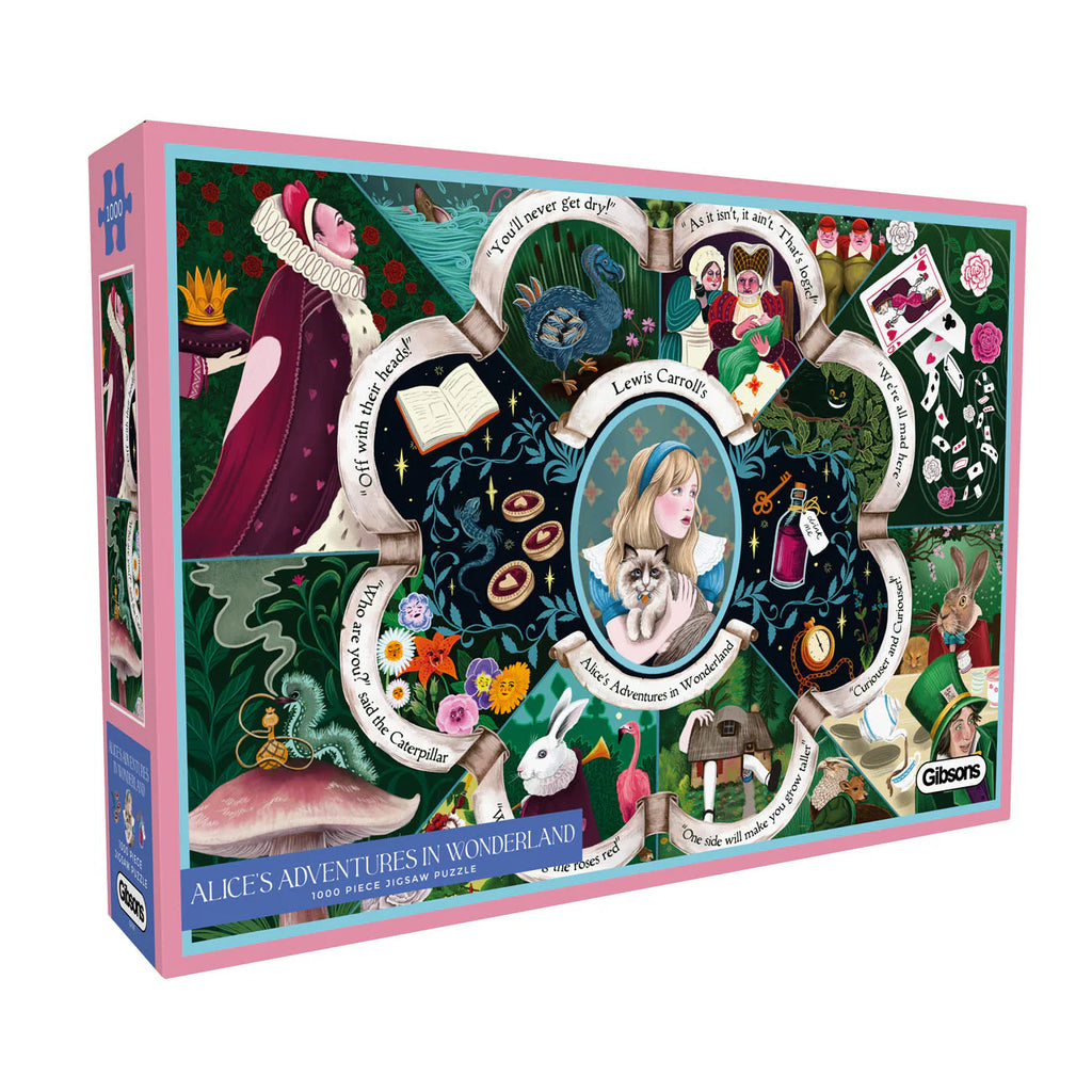 ** Pre-Order ** Alice's Adventures in Wonderland - 1000 Piece Jigsaw Puzzle (Gibsons)