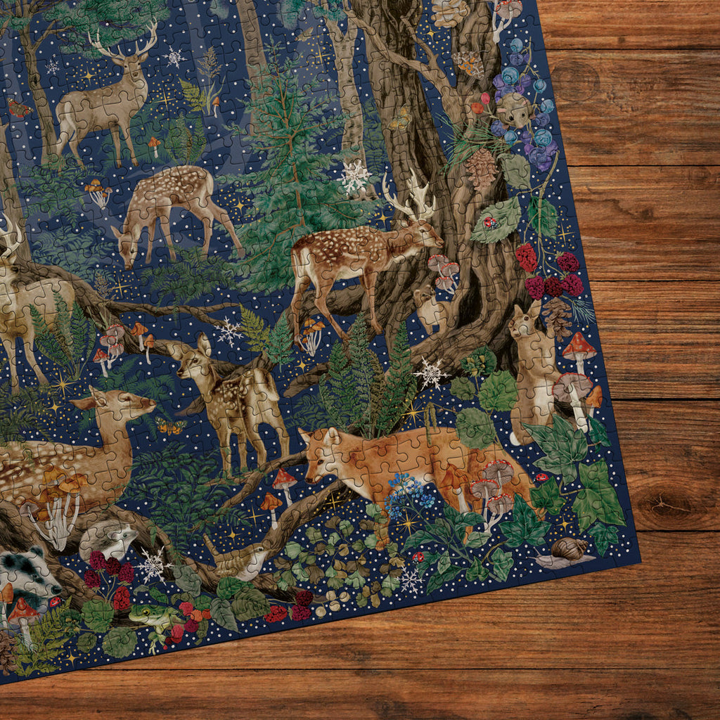 In use: Into The Forest – 1000 Piece Jigsaw Puzzle (Gibsons)