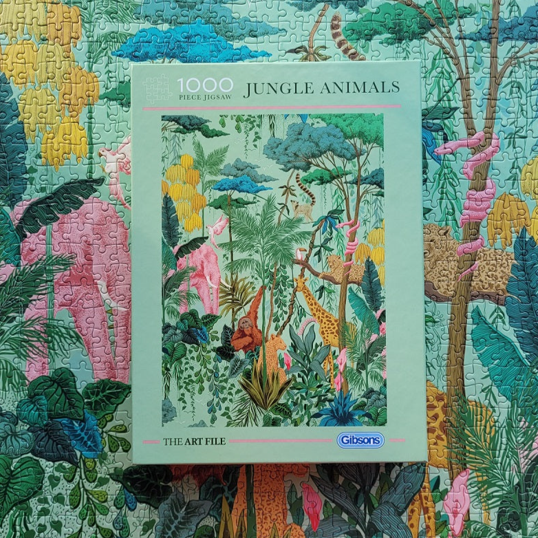Contents: Jungle Animals – 1000 Piece Jigsaw Puzzle (Gibsons)