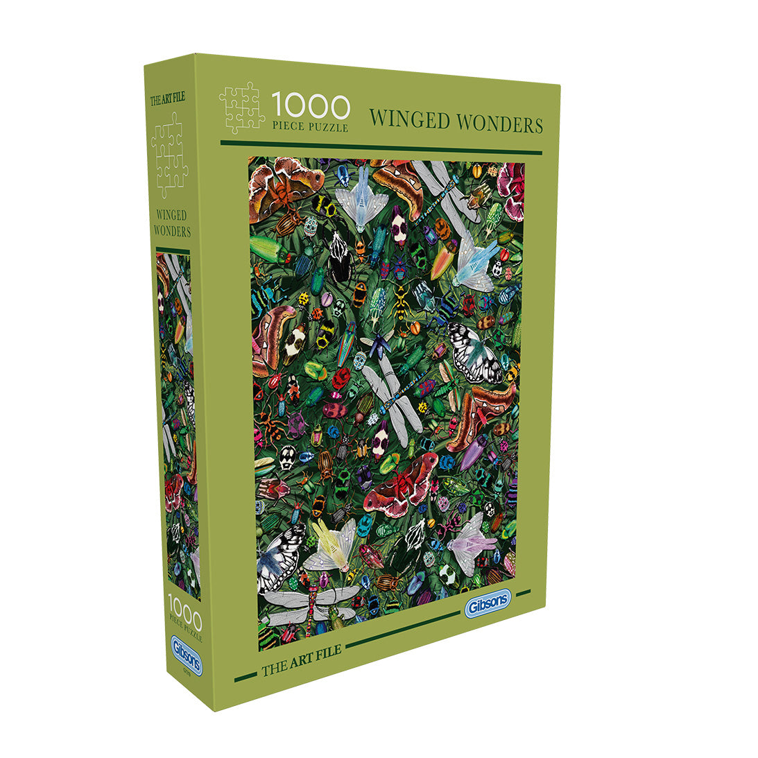 Box, turned right: Winged Creatures – 1000 Piece Jigsaw Puzzle (Gibsons Art File)
