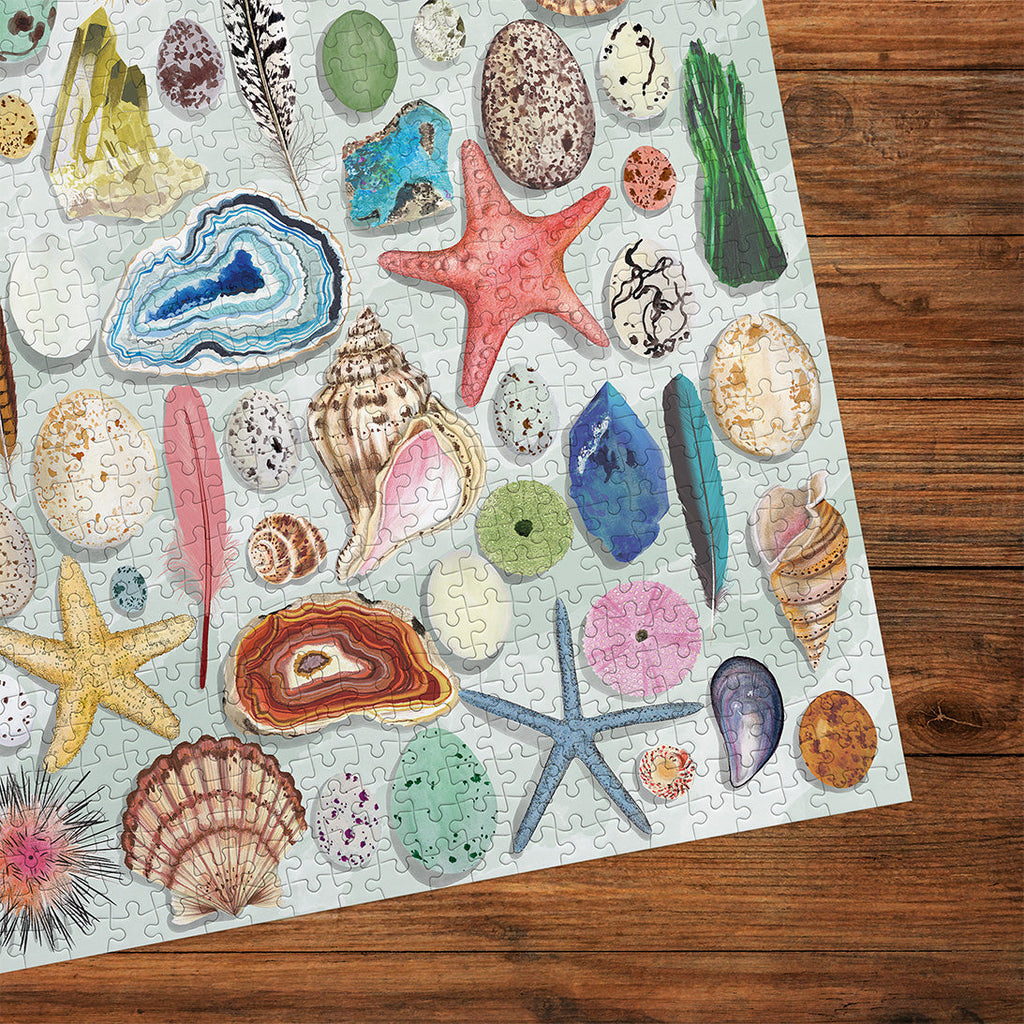 Puzzle in progress: Natural Curiosities – 1000 Piece Jigsaw Puzzle (Gibsons Art File)