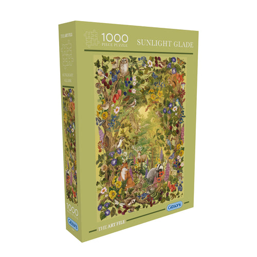 The Art File: Sunlight Glade - 1000 Piece Jigsaw Puzzle (Gibsons) - Completed Puzzle