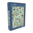 ** Pre-Order ** It's A Cat's Life by The Art File - 1000 Piece Jigsaw Puzzle (Gibsons)