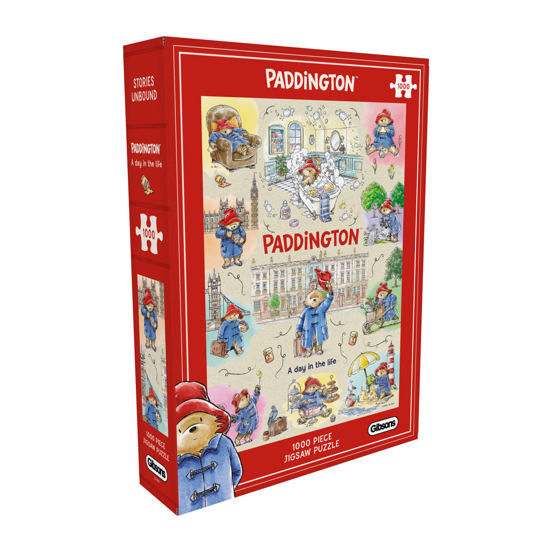 Box, turned right: Stories Unbound Paddington - 1000 Piece Jigsaw Puzzle (Gibsons)