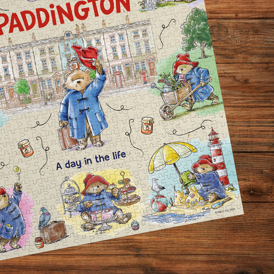 Detail of the artwork: Stories Unbound Paddington - 1000 Piece Jigsaw Puzzle (Gibsons)
