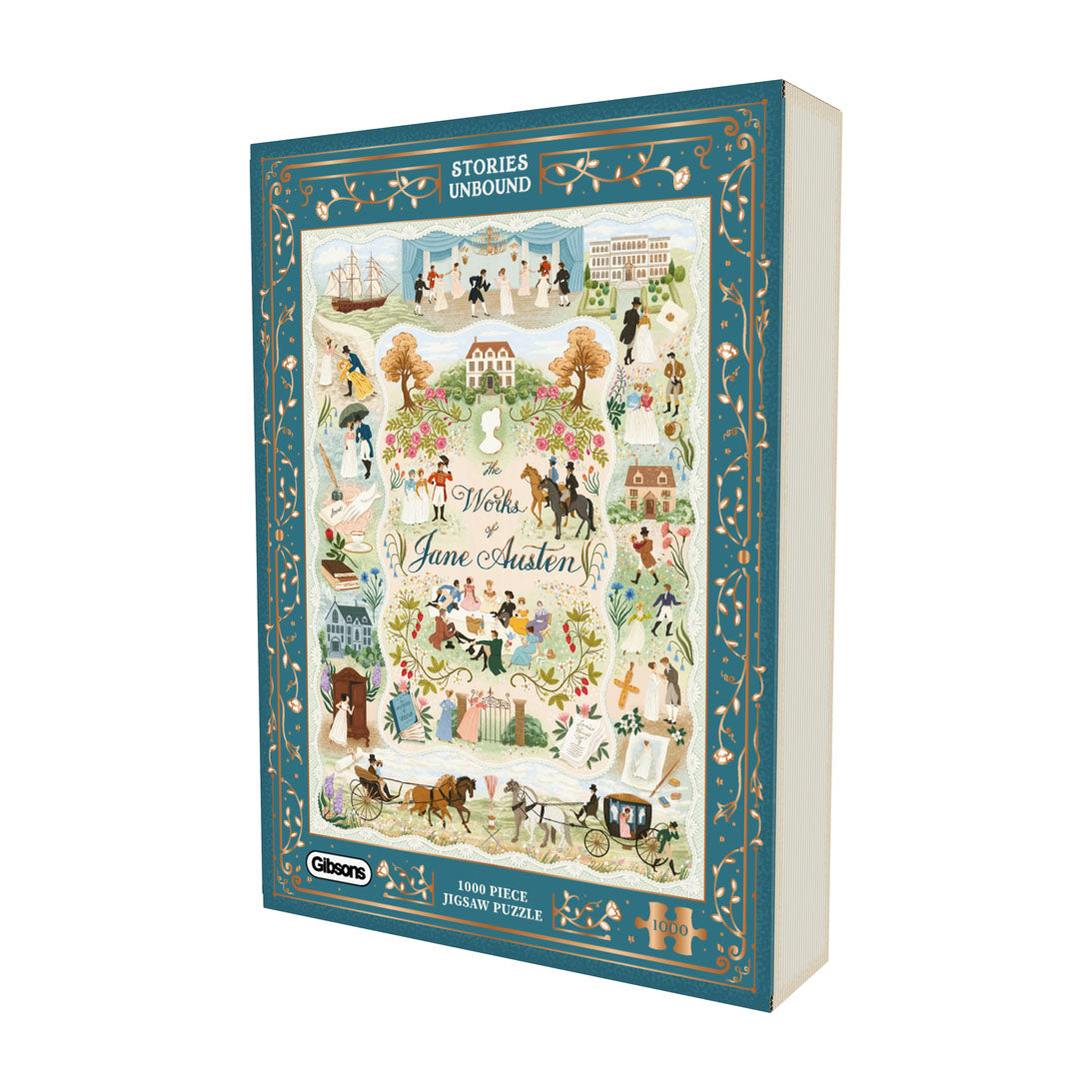 Box, straight on: Stories Unbound: Jane Austen - 1000 Piece Jigsaw Puzzle (Gibsons)
