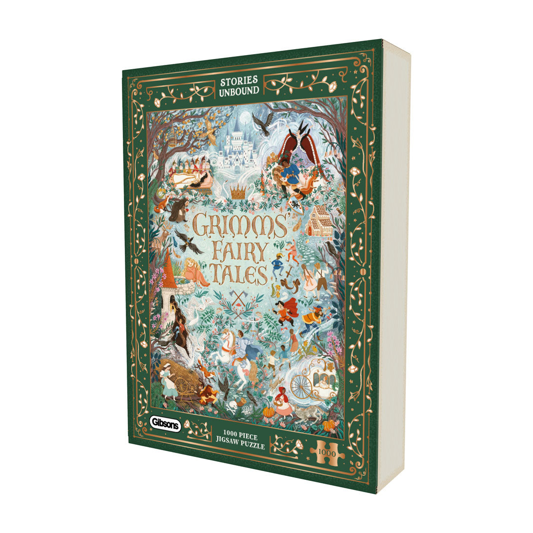 Box, turned left: Stories Unbound: Grimm's Fairytales - 1000 Piece Jigsaw Puzzle (Gibsons)