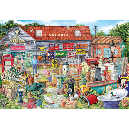 Gibsons - Pots & Penny Farthings - 2000 Piece Jigsaw Puzzle