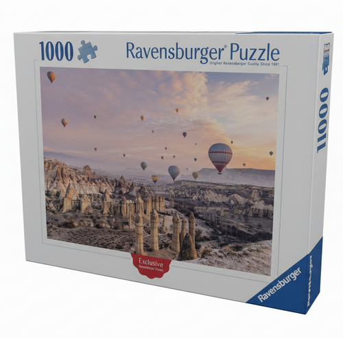 Hot Air Balloons, Jappadokien Turkey - 1000 Piece Jigsaw Puzzle (Ravensburger) - Completed Puzzle
