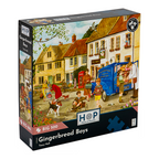 Box, turned left: Gingerbread Boys – 500 XL Piece Jigsaw Puzzle (House of Puzzles)