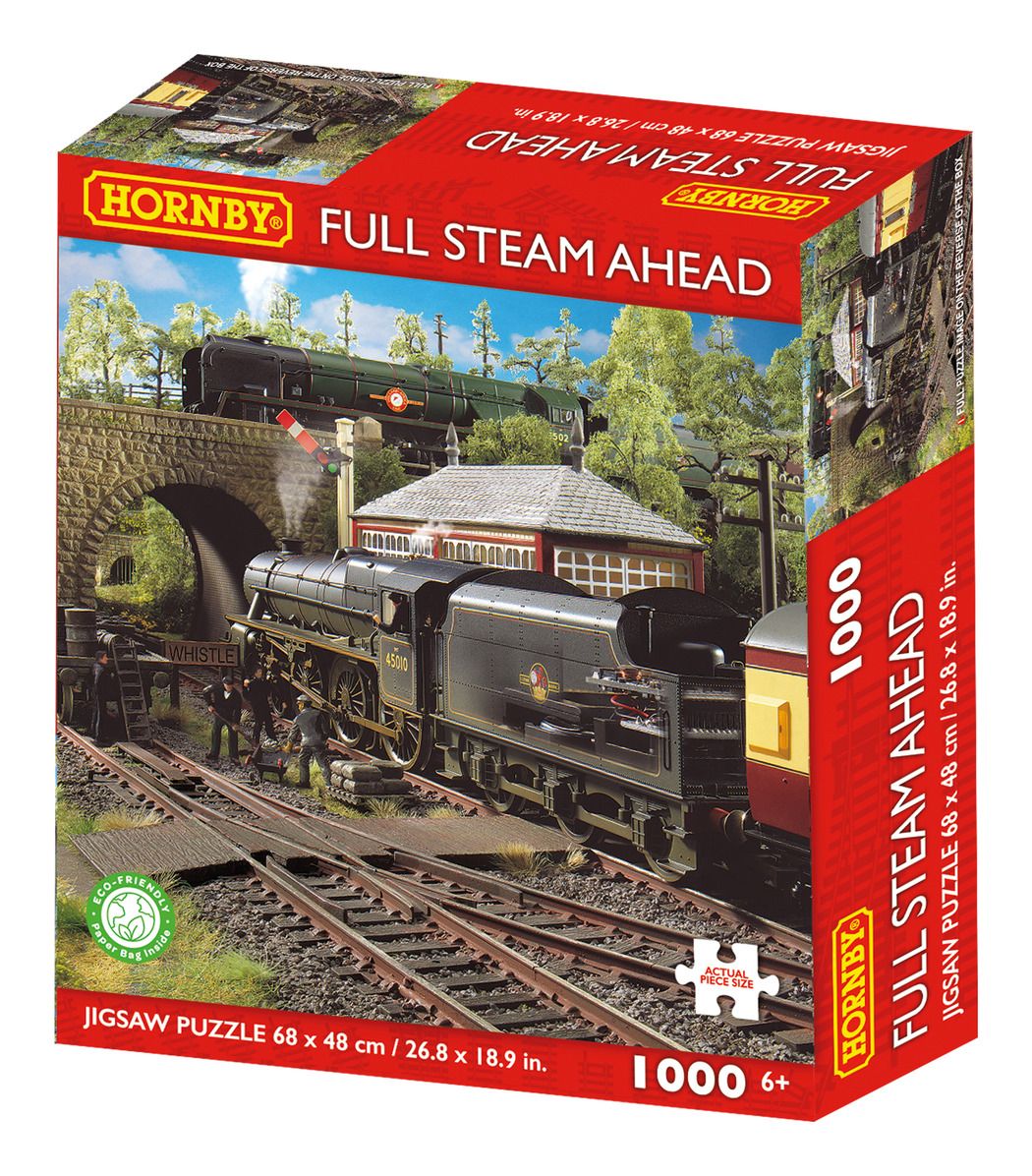 Kidicraft - Hornby Full Steam Ahead - 1000 Piece Jigsaw Puzzle