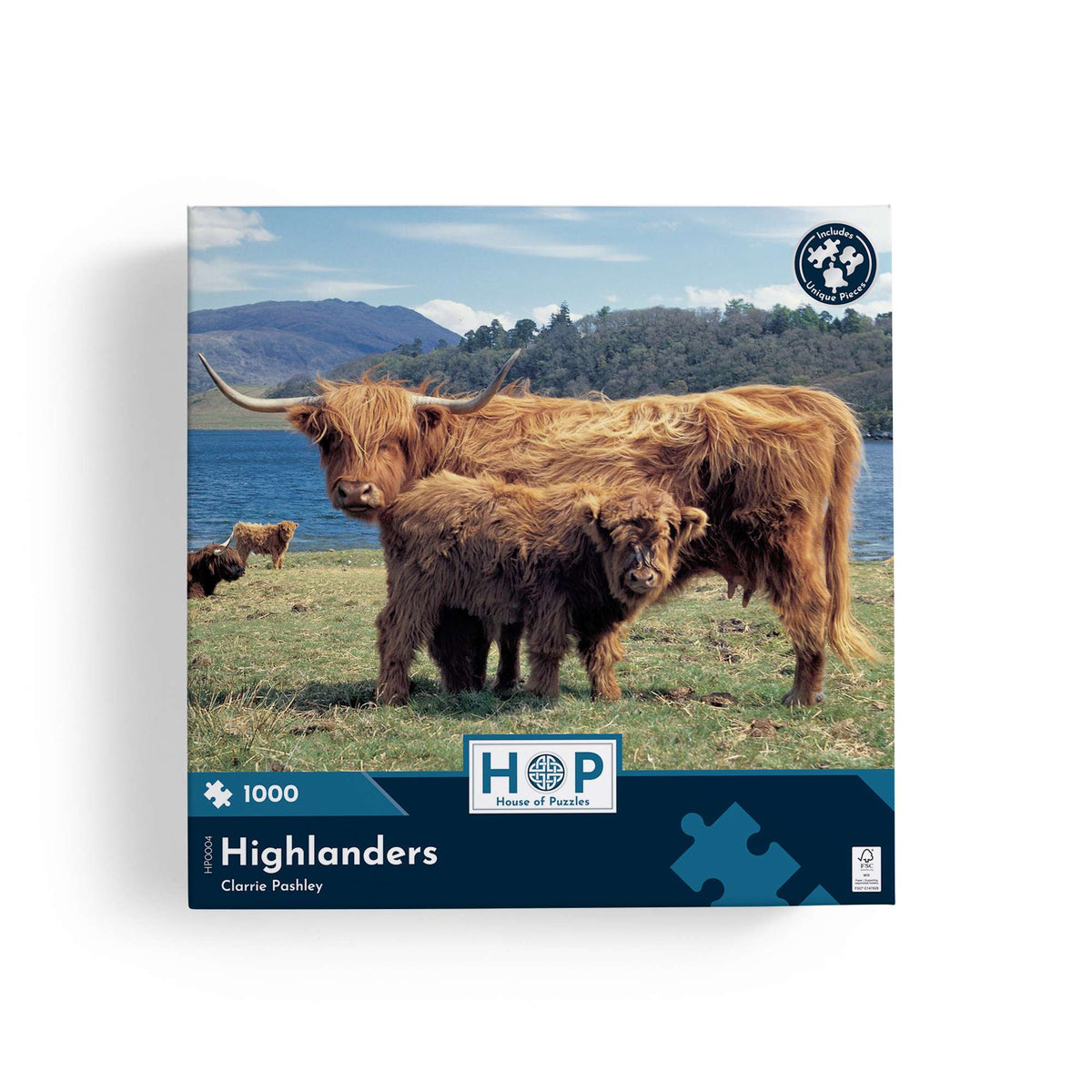 Box, straight on: Highlanders – 1000 Piece Jigsaw Puzzle (House of Puzzles)