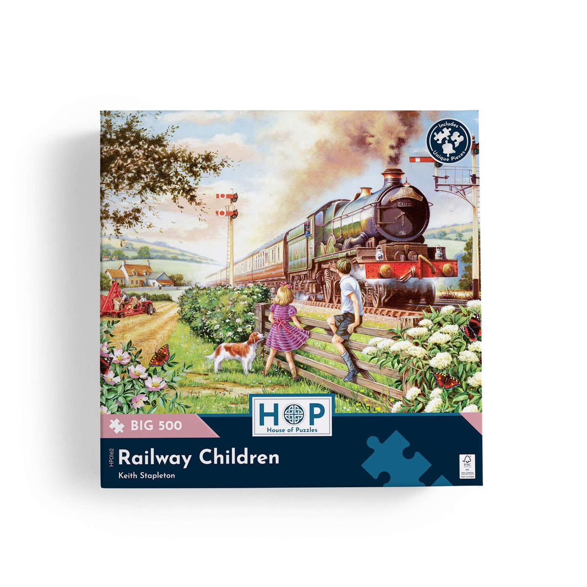 Box, straight on: Railway Children – 500 Piece Jigsaw Puzzle (House of Puzzles)