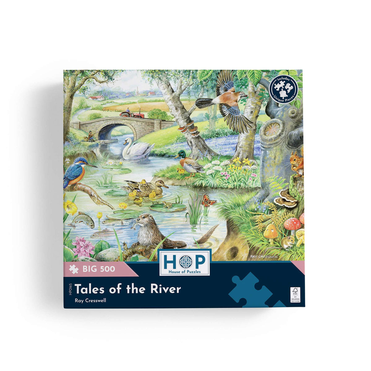 Box, straight on: Tales Of The River – 500 Piece Jigsaw Puzzle (House of Puzzles)