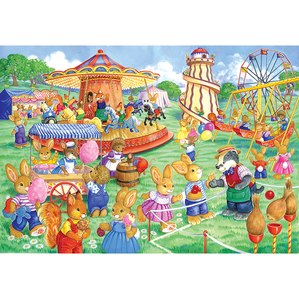 HOP - Funfair Games - 80 Piece Jigsaw Puzzle