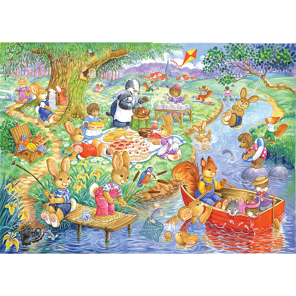 HOP - Picnic Time - 80 Piece Jigsaw Puzzle