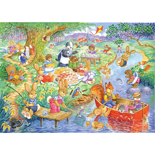 HOP - Picnic Time - 80 Piece Jigsaw Puzzle