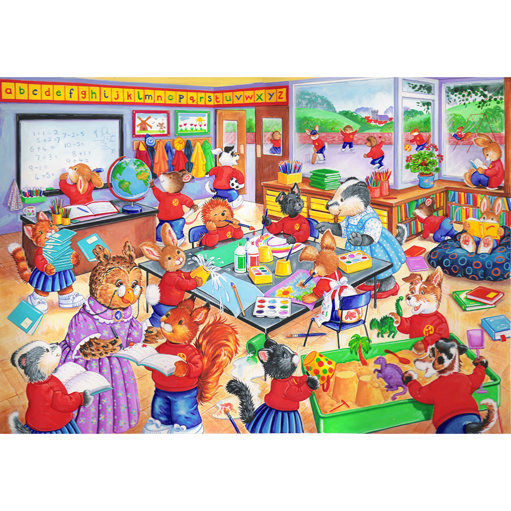 HOP - School Days - 80 Piece Jigsaw Puzzle