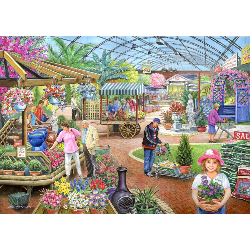 HOP - At The Garden Centre - 1000 Piece Jigsaw Puzzle