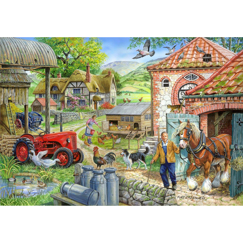 HOP - Manor Farm - 1000 Piece Jigsaw Puzzle