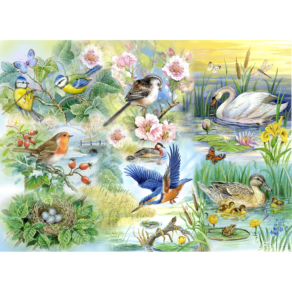 HOP - Feathered Friends - BIG 250 Piece Jigsaw Puzzle